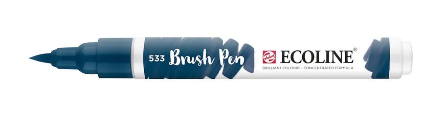 Пензель-ручка Ecoline Brushpen (533), Індіго, Royal Talens