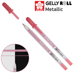 Ручка гелевая, Metallic, Красный, Sakura