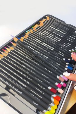 Набір кольорових олівців Procolour, металева коробка, 36 штук, Derwent