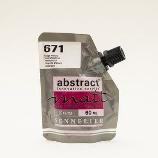 Фарба акрилова Sennelier Abstract, Маджента темна №671, 60 мл, дой-пак, матова