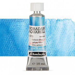 Краска акварельная Schmincke Horadam 15 мл Galaxy Blue 973 супергрануляция