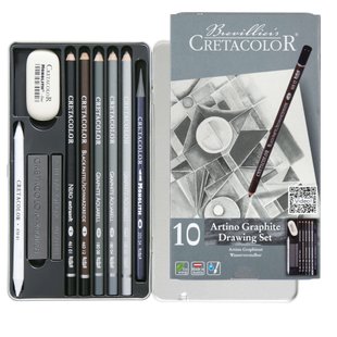 Набір графітних олівців Artino Graphite 10 штук, Cretacolor