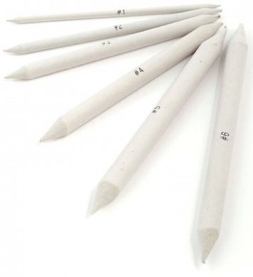 Набір розтушовок паперова для сухих художніх технік, двостороння, 6 штук, D.K.Art&Craft