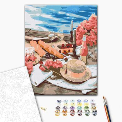 Картина по номерам Пикник рядом с морем, 40x50 см, Brushme