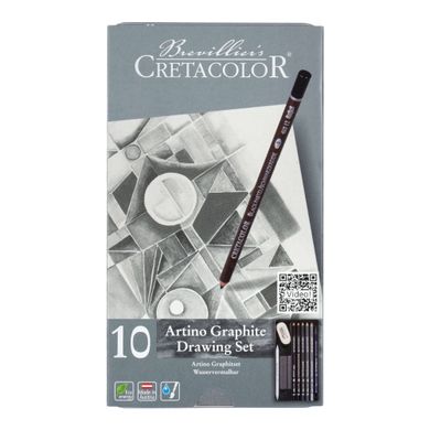Набор графитных карндашей Artino Graphite 10 штук, Cretacolor