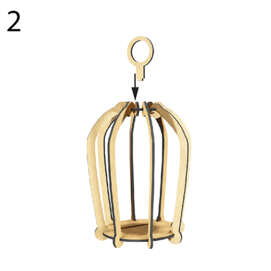 Декоративна клітка №053, 10х19 см, МДФ, Fabrika Decoru