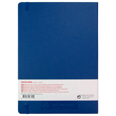 Блокнот для графіки Talens Art Creation, 21x29,7 см, 140 г/м2, 80 аркушів, темно-синій, Royal Talens