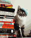 Картина за номерами Кіт Читайка, 40x50 см, Brushme BS51708 зображення 1 з 2