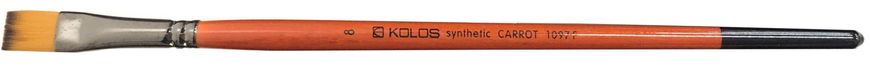 Пензель Carrot 1097F, №8, синтетика, плоский, KOLOS