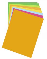 Бумага для дизайна Fotokarton B2, 50x70 см, 300 г/м2, №16 темно-желтая, Folia