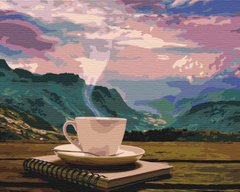 Картина по номерам Утро с видом на горы, 40x50 см, Brushme