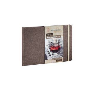 Скетчбук для акварели Toned Beige Book А6, 10,5х14,8 см, 200 г/м&sup2;, 30 листов, альбомная ориентация, бежевый, Hahnemuhle