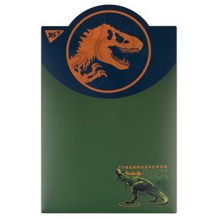 Папка-конверт Jurassic Worl, А4, 22х31 см, пластиковая, вертикальная, на липучке, Yes