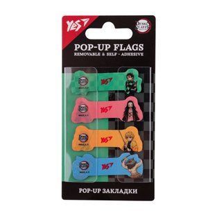 Набор закладок Pop-up Demon Slayer, пластиковые, 80 штук, Yes
