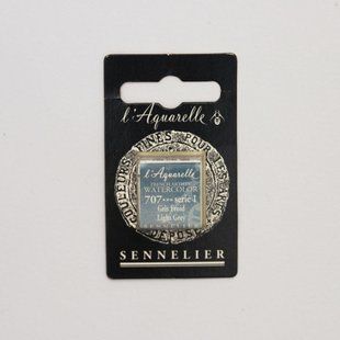 Акварельная краска Sennelier, полукювета, S1, Светло-серый (Light Grey)