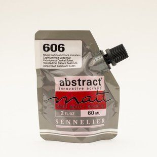 Фарба акрилова Sennelier Abstract, Кадмій червоний темний №606, 60 мл, дой-пак, матова