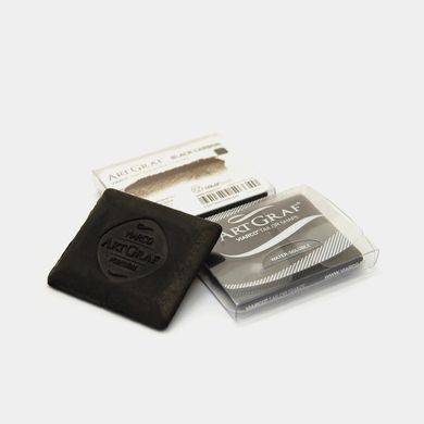 Прессованный водорастворимый пигмент Viarco ArtGraf Tailor Shape Black черный 4,45x5,08 см