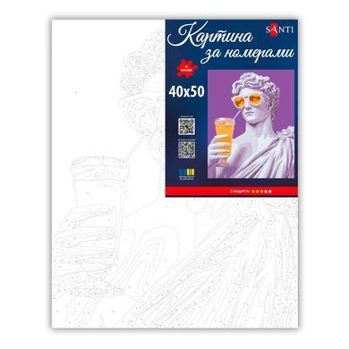 Картина за номерами SANTI, Грецький Бог, 40x50 см