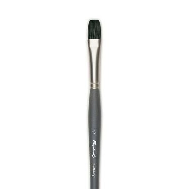 Кисть синтетика плоская Raphaël Softacryl 871, №16, длинная ручка