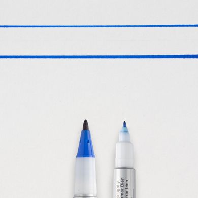 Перманентный маркер Identi Pen, двусторонний, 0,4/1 мм, Синий, Sakura