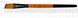 Пензель Flame 1368A, №14, cинтетика, кутовий, коротка ручка, Rosa 4823098534563 зображення 1 з 6