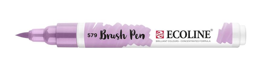 Пензель-ручка Ecoline Brushpen (579), Пастельний фіолетовий, Royal Talens