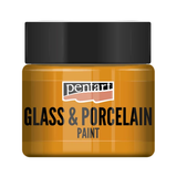 Фарба акрилова Glass & Porcelain, на водній основі, помаранчева, 30 мл, Pentart