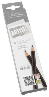Набор графитовых карандашей Artist Studio Line 6 штук, Cretacolor