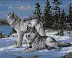 Картина за номерами Вовки-захисники, 40х50 см, Brushme