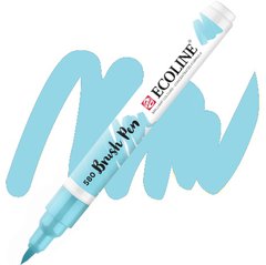 Кисть-ручка Ecoline Brushpen (580), Пастельный синий, Royal Talens