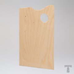 Палитра №1 деревянная прямоугольная, 35,5х21 см, TART