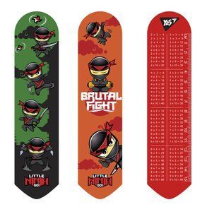 Закладка 2D Ninja Brutal fight, 4,5х19 см, Yes