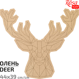 Основа для декорування панно-мозаїка "Олень", 2, МДФ, 44x39 см, ROSA TALENT