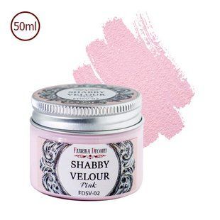 Фарба акрилова Shabby Velour, Рожевий, 50 мл, Fabrika Decoru
