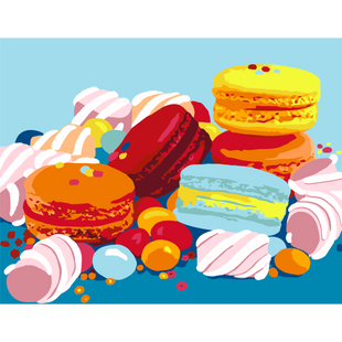 Картина за номерами Sweet Macaroons, 35х45см, ROSA START