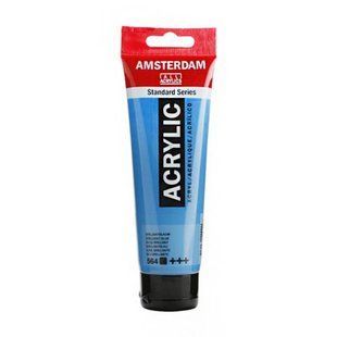 Фарба акрилова AMSTERDAM, (564) Діамантовий синій, 120 мл, Royal Talens