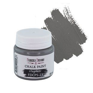 Крейдяна фарба Chalk Paint Графіт, 50 мл, Fabrika Decoru