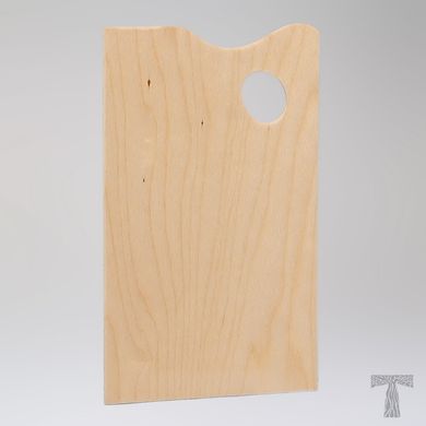 Палитра №1 деревянная прямоугольная, 35,5х21 см, TART