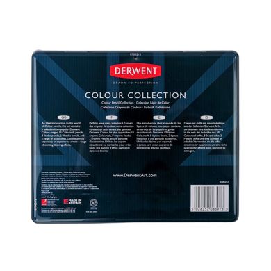 Набор цветных карандашей Colour Collection, металлическая коробка, 24 штуки, Derwent