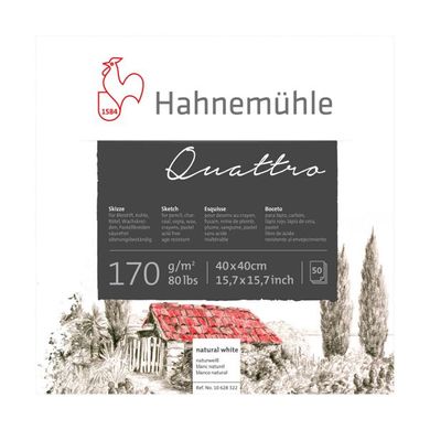Альбом для рисования Quattro, 40x40 см, 170 г/м², 50 листов, Hahnemuhle
