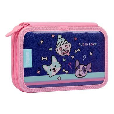 Пенал HP-01 Corgi, 21х13х4 см, твердый, двойной, фиолетовый, 1Вересня