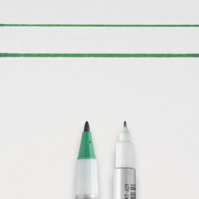 Перманентний маркер Identi Pen, двосторонній, 0,4/1 мм, Зелений, Sakura