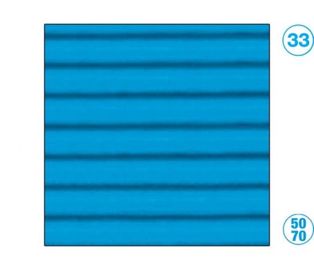 Гофрокартон №33 В2, 50x70 см, 253 г/м², пасифік блакитний, Folia