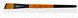 Пензель Flame 1368A, №16, cинтетика, кутовий, коротка ручка, Rosa 4823098534556 зображення 1 з 6