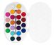 Набір акварельних фарб JOVI 22 кольори в таблетованій сухій формі 30 мм + пензлик 830/22 зображення 7 з 8
