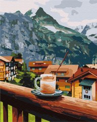 Картина за номерами Капучіно з гірським присмаком, 40х50 см, Brushme