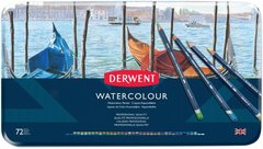 Набір акварельних олівців Watercolour, 72 штуки, металева коробка, Derwent