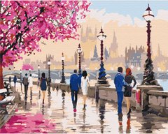 Картина по номерам Прогулка по романтическому Лондону, 40х50 см, Brushme