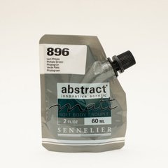 Краска акриловая Sennelier Abstract, Зеленый ФЦ №896, 60 мл, дой-пак, матовая