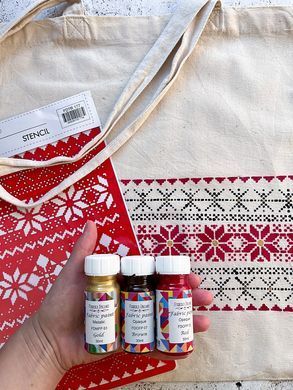 Фарба акрилова для тканини Fabric paint, Червона, 30 мл, Fabrika Decoru